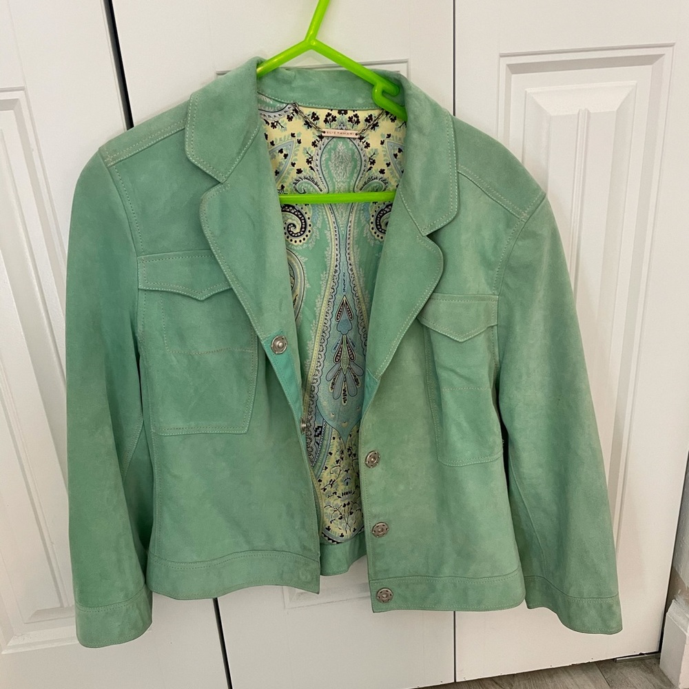 Elie Tahari Suede Jacket
